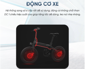 xe đạp trợ lực điện Himo Z20 Pro với Động cơ mạnh mẽ