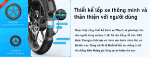 Thiết kế lốp xe thông minh và an toàn.