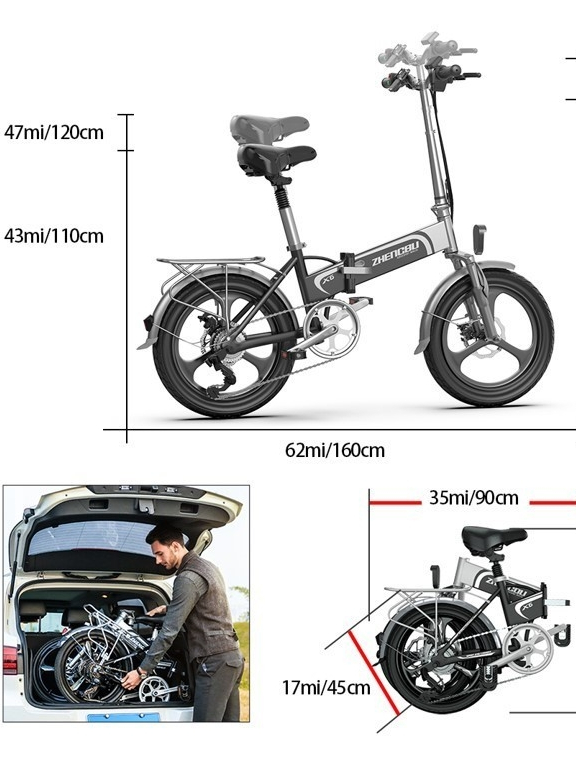 Thông số kỹ thuật xe đạp trợ lực điện Zhengbu X6