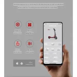 Dễ dàng kết nối với app thông qua bluetooth.