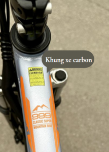 Khung xe carbon siêu bền chắc và giảm trọng lượng xe nhẹ hơn rất nhiều