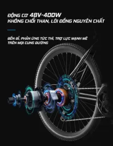 Phoenix 999 sử dụng động cơ không chổi than công suất 400W - 48V