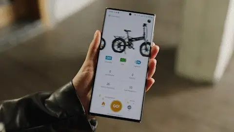 ADO A20 Air có thể kết nối với app ADO E-Bike trên điện thoại