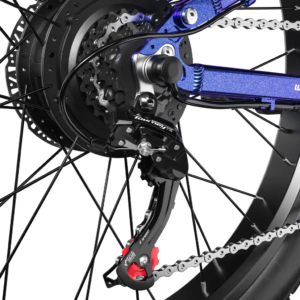 Shengmilo MX03 được trang bị bộ truyền động Shimano 7 cấp